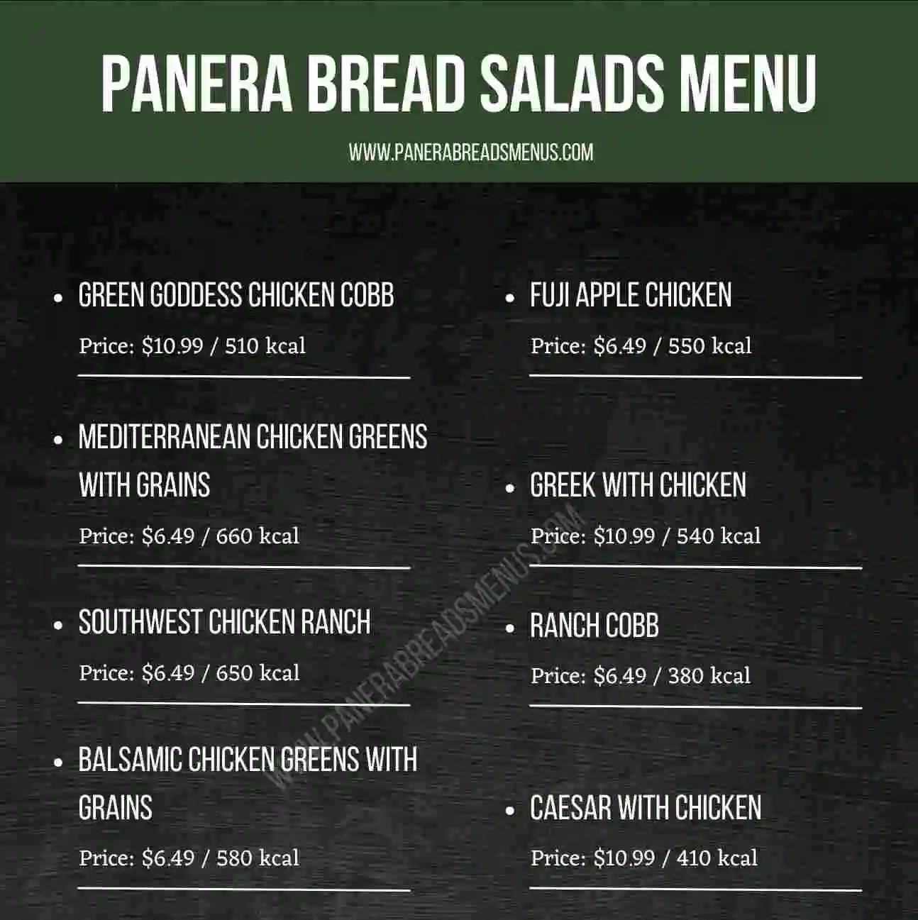 Panera Bread Menu With Price and Picture [ Updated 2025 ]