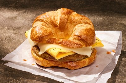 Croissant Sausage, Egg & Cheese Sandwich